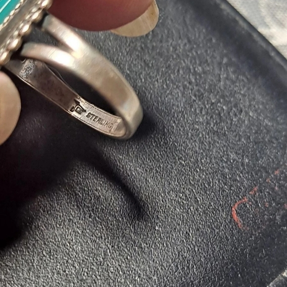 Vintage Bell Trading Post Turquoise Ring 6.25 - Picture 4 of 5
